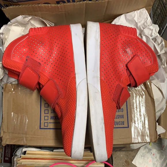 Nike Men's Flystepper 2K3 High Tops Shoes Size 15 Sneakers Red - Picture 3 of 12